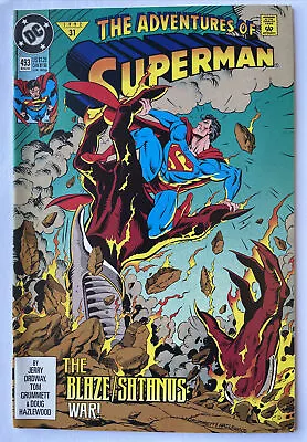 Buy Adventures Of Superman #493 • KEY 1st Appearance Of Lord Satanus! • 2.32£