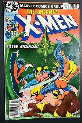 Buy Uncanny X-Men #115 - Wolverine - Enter Sauron Marvel Comics 1978! EXCELLENT! • 38.05£