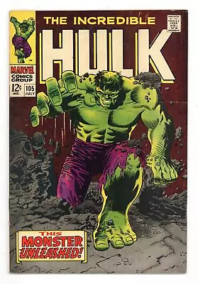 Buy Incredible Hulk #105 VG+ 4.5 1968 • 68.34£