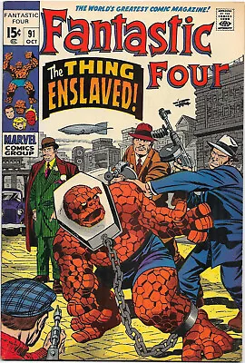 Buy Fantastic Four #91 Marvel 1968, Stan Lee / Jack Kirby, . NM- • 77.66£