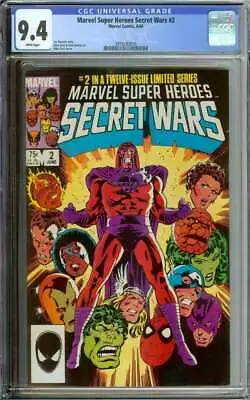 Buy Marvel Super Heroes Secret Wars #2 Cgc 9.4 White Pages // Mike Zeck Cover 1984 • 55.92£