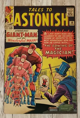 Buy Tales To Astonish #56 Marvel 1964 Giant-Man Wasp Pym - 1st App. Of The Magician! • 21.75£