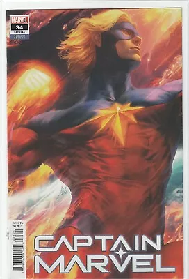 Buy Captain Marvel #34 (2019) Stanley Artgerm Lau Variant Cover ~ Unread Nm • 2.33£