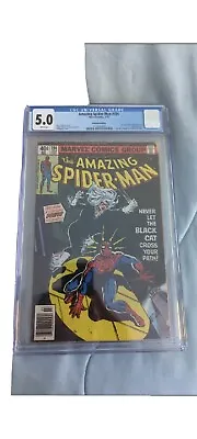 Buy Amazing SpiderMan #194 CGC 5.0 Newsstand 1st Appearance Of The Black Cat! • 142.90£