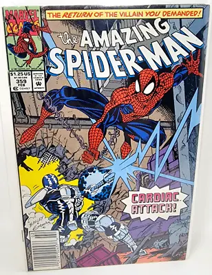 Buy Amazing Spider-man #359 Cardiac Appearance *1992* Newsstand 7.0 • 8.15£