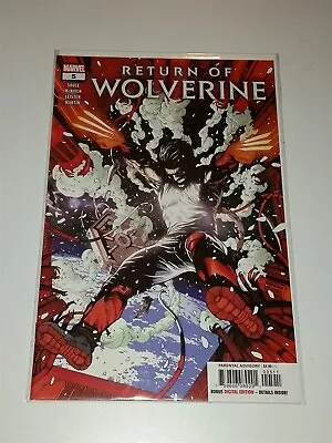 Buy Wolverine Return Of #5 Nm (9.4 Or Better) Marvel Comics X-men April 2019 • 3.98£