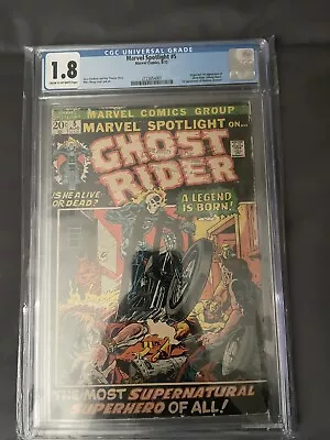 Buy Marvel Spotlight #5 CGC 1.8 1972 … 1st App. And Origin Ghost Rider … Key Grail • 504.79£