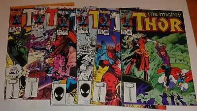 Buy Thor #347,348,349,351,352,354 Walt Simonson 9.2/9.4 High Grade 1984 • 23.22£