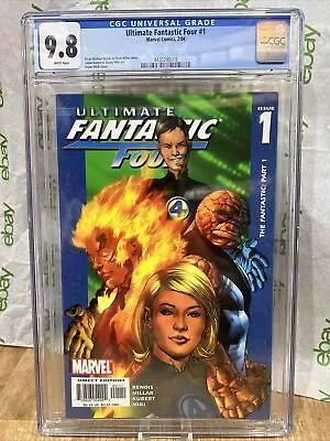 Buy Ultimate Fantastic Four #1 CGC 9.8 2004 Comic Graded  Bryan Hitch Cover Key • 58.21£