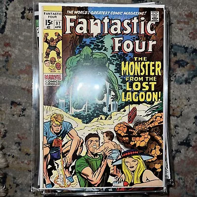 Buy Fantastic Four #97  Monster From Lost Lagoon! Jack Kirby Art! Marvel 1970 • 10.09£