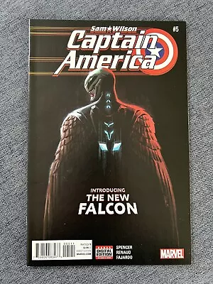Buy SAM WILSON CAPTAIN AMERICA #5 1st Appearance JOAQUIN TORRES As Falcon Marvel MCU • 14.95£