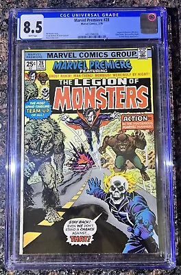 Buy Marvel Premiere 28 - Legion Of Monsters! - CGC 8.5 White Pages • 213.57£