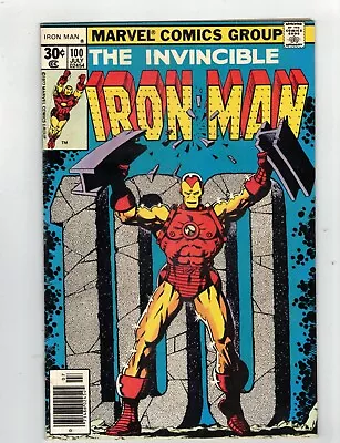 Buy Iron Man #100 Mandarin Story! Marvel 1977 VF • 9.32£