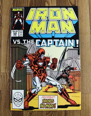 Buy 1988 Marvel Comics Iron Man #228 Vs Captain America VF/VF+ • 8.87£