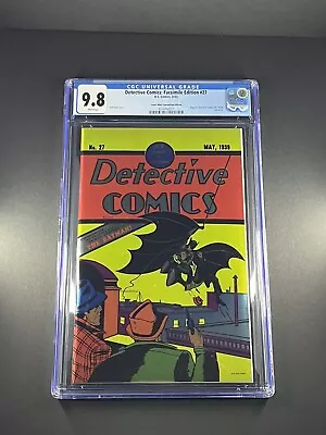 Buy DETECTIVE COMICS #27 CGC 9.8 FACSIMILE EDITION FOIL NYCC EXCL VARIANT 1st BATMAN • 124.16£