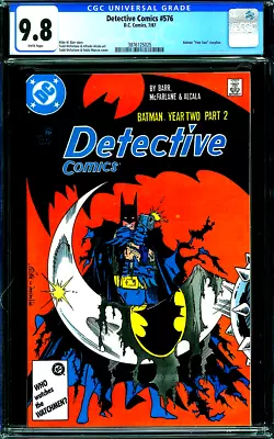 Buy DETECTIVE COMICS 576 CGC 9.8 BATMAN YEAR TWO PART 2 Copper Age DC COMICS 1987 • 115.43£