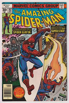 Buy M4826: Amazing Spider-Man #167, Vol 1, VF- Condition • 15.52£