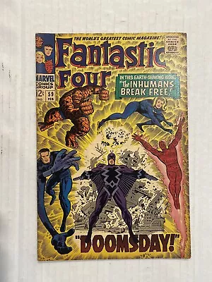 Buy FANTASTIC FOUR # 59 MARVEL COMICS February 1967 INHUMANS SILVER SURFER Dr. DOOM • 37.94£