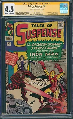 Buy Tales Of Suspense #52 CGC 4.5 OW/WP SS Signed Larry Lieber 1st App Black Widow • 1,281.40£