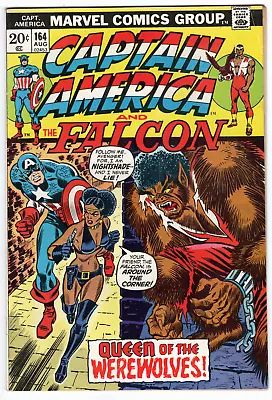 Buy Captain America And Falcon #164 August 1973 Marvel Comics Fine 1st Nightshade • 18.60£