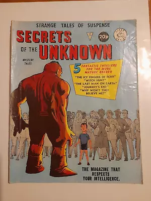 Buy Secrets Of The Unknown #191 1980 Good+ 2.5 Reprints Amazing Fantasy #7 • 4.99£
