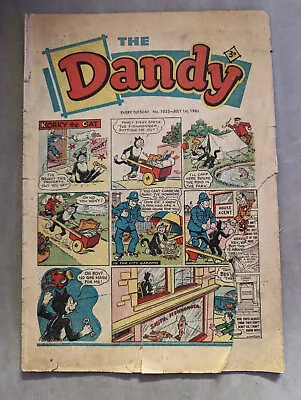 Buy Dandy Comic No 1023 July 1st 1961, Korky The Cat, Low Grade FREE UK POSTAGE • 5.49£