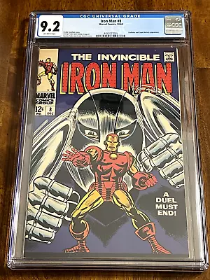 Buy Invincible Iron Man 8 Cgc 9.2 Silver Age Gladiator Count Nefaria Marvel Comics • 135.91£