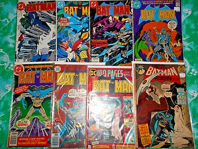 Buy Batman Comics Lot (8) Ave Vg+ 1971-1988 • 29.51£
