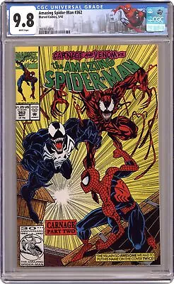 Buy Amazing Spider-Man #362 1st Printing CGC 9.8 1992 3937614006 • 81.69£