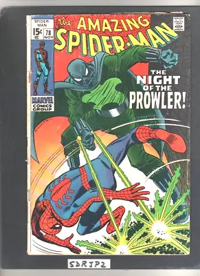 Buy AMAZING SPIDER-MAN #78 VG/VG+ KEY 1969 1st PROWLER(HOBIE BROWN) SPIDER-VERSE • 77.65£