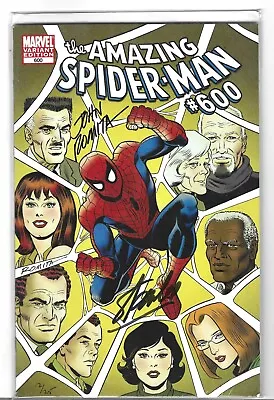 Buy Amazing Spider-Man #600 #12:25 Variant🕷️ Signed 2X Stan Lee / John Romita! COA! • 349.47£