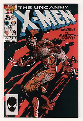Buy Uncanny X-Men #212 1st WOLVERINE Vs SABRETOOTH RICK LEONARDI Marvel 1986 VF- • 11.65£