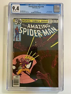 Buy AMAZING SPIDER-MAN #188 CGC 9.4 / Off-White To White Pages (1963 1st Series) • 62.12£