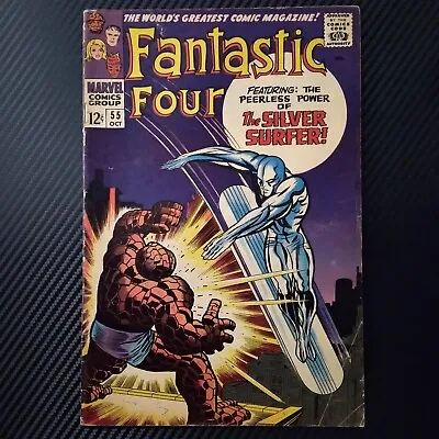 Buy 1966 Fantastic Four Marvel Comic Book #55  The Silver Surfer  • 108.14£