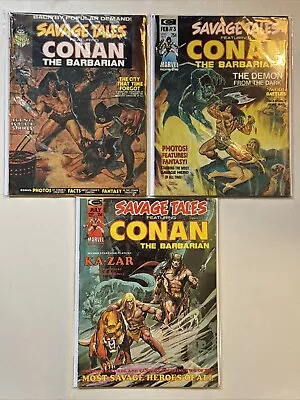 Buy Savage Tales Featuring Conan & Ka-Zar Lot Set Run Issues 2 3 & 5 Magazines • 31.11£