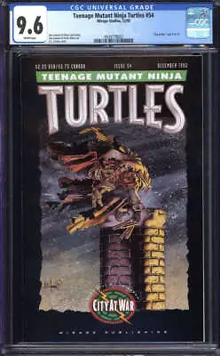 Buy Teenage Mutant Ninja Turtles #54 Cgc 9.6 White Pages // Mirage Studios 1992 • 69.89£