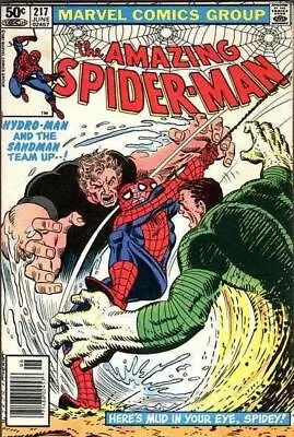 Buy Amazing Spider-Man (1963) # 217 Newsstand (6.0-FN) Sandman, Hydro-Man 1981 • 13.50£
