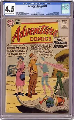 Buy Adventure Comics #283 CGC 4.5 1961 4140037001 1st App. Phantom Zone • 345.59£