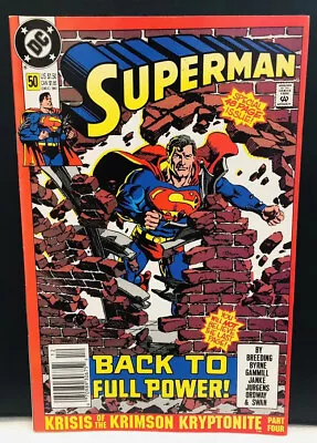 Buy SUPERMAN #50 Comic Dc Comics Newsstand Engagement Issue • 5.50£