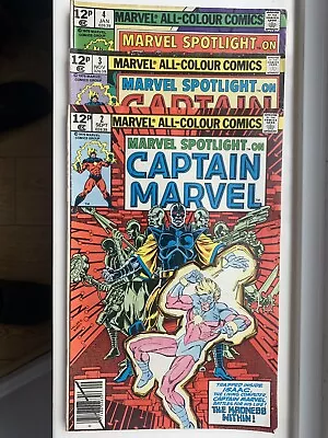 Buy 3x Marvel Spotlight #2 #3 #4 (1979) Featuring Captain Marvel • 4.99£