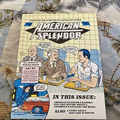 Buy American Splendor #8 1983 Harvey Pekar, Robert Crumb Comix Wallace Shawn • 27.18£