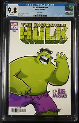 Buy Incredible Hulk #13 CGC 9.8 Skottie Young Big Marvels Variant Cover Marvel 2024 • 38.82£