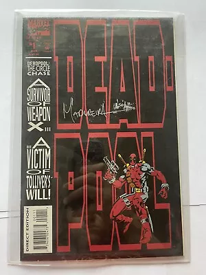 Buy Deadpool The Circle Chase #1 Signed By Joe Madureira DF Dynamic Forces COA Movie • 45.04£