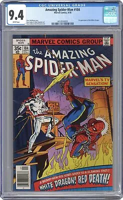 Buy Amazing Spider-Man #184 CGC 9.4 1978 4418956005 • 89.31£