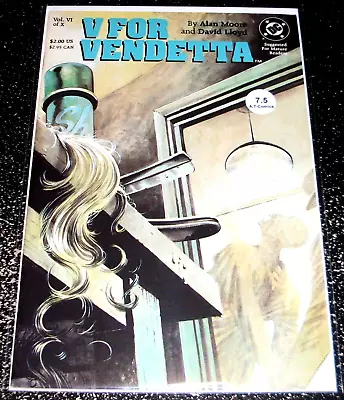 Buy V For Vendetta 6 (7.5) 1st Print DC Comics 1988 -Flat Rate Shipping (Alan Moore) • 3.10£