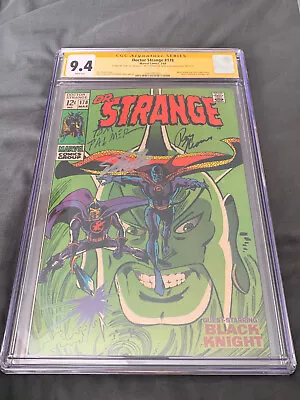 Buy DR STRANGE 178 CGC SS 9.4 STAN LEE +Thomas+Palmer App Of Black Knight SILVER AGE • 931.93£