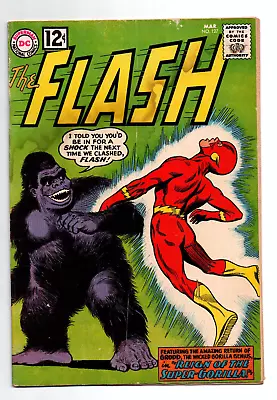 Buy The Flash #127 - 1st Gorilla Grodd Cover - 1962 - (-VG) • 58.35£