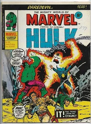 Buy The Mighty World Of Marvel #168 Hulk VG (1975) Marvel Comics UK • 3£