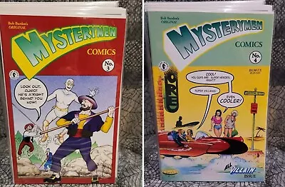 Buy Mystery Men Comics Lot #3 4 Bob Burden Dark Horse 1999 Mysterymen • 6.97£