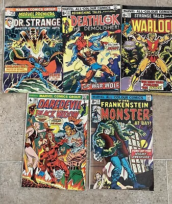 Buy 5 Mixed Marvel Bronze Era Comics Warlock Deathlock Frankenstein Daredevil EXC!! • 6.99£